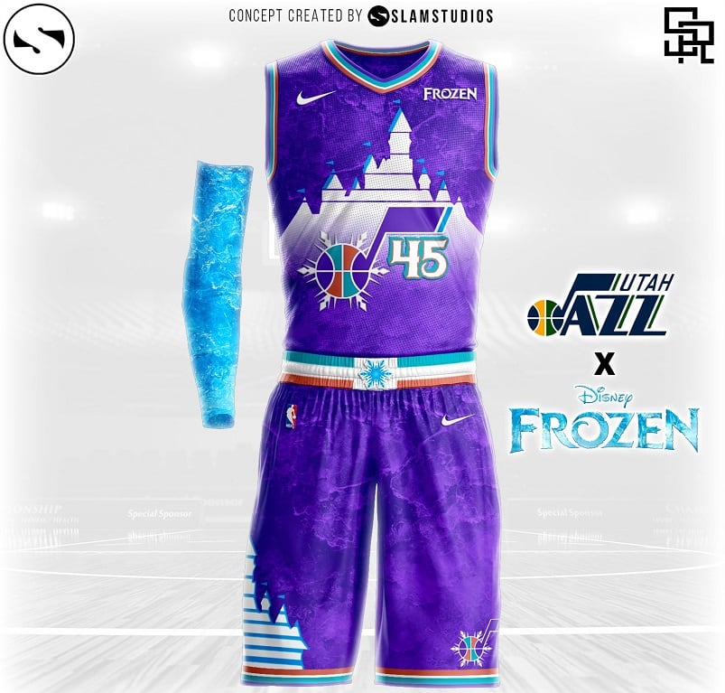 Frozen "congeló" los colores de Utah Jazz.