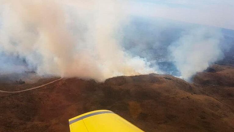 Fue contenido el incendio en el camino de las Altas Cumbres