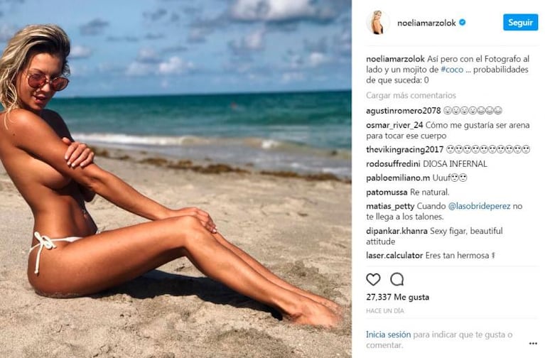 Fuego en las redes: Noelia Marzol y Sol Pérez hicieron topless