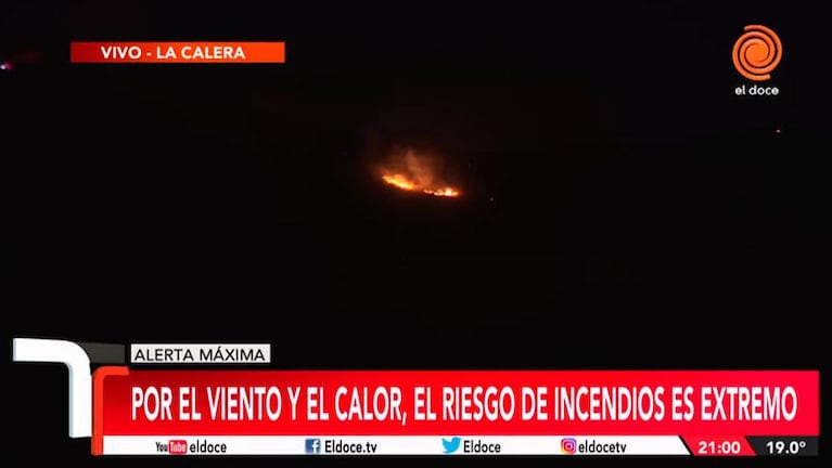 Fuego sin control: siguen activos los incendios en La Granja y Laguna Azul