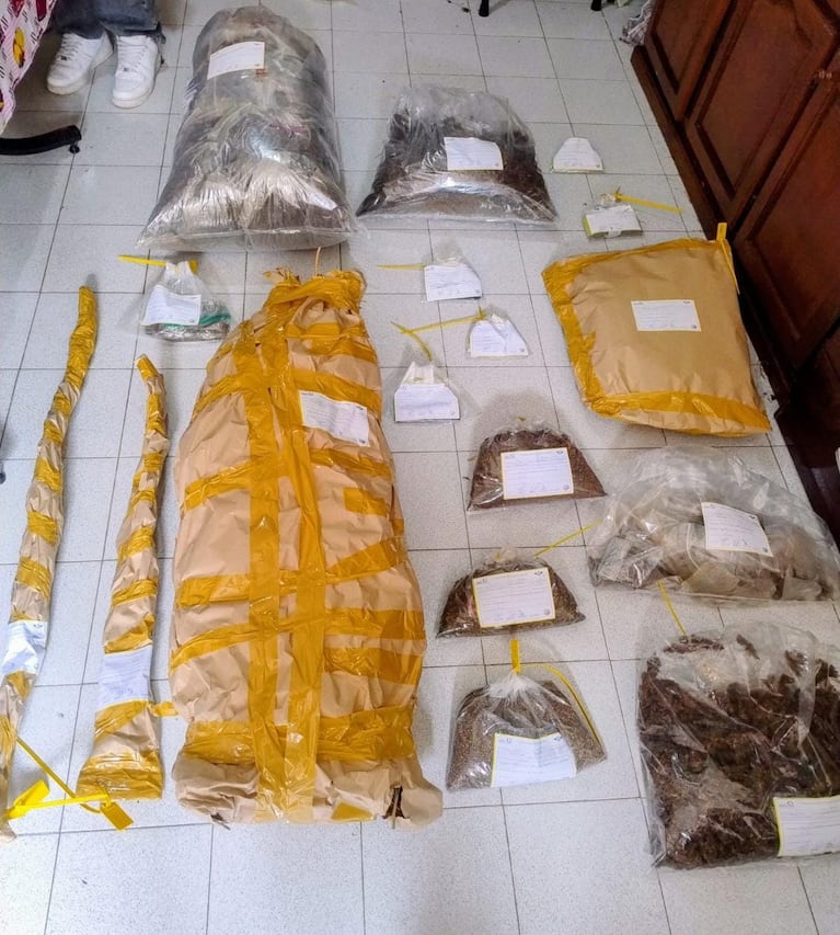 Fueron por una crisis nerviosa y se encontraron con marihuana por todos lados.