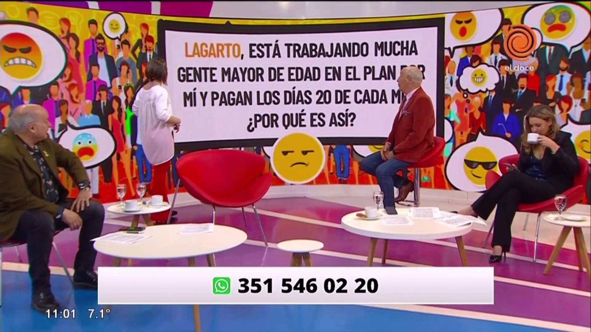 Fuerte cruce de Flor de la V y Gabo Usandivaras con el jurado