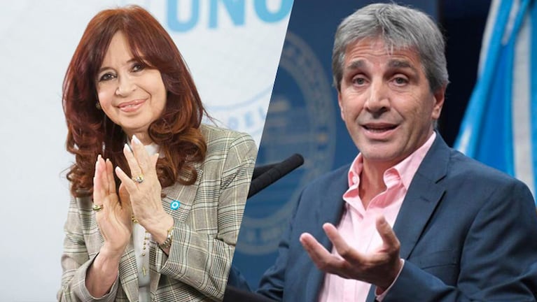 Fuerte cruce en las redes entre Cristina Kirchner y Luis Caputo.