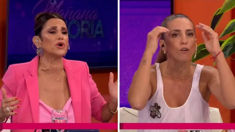 Fuerte cruce entre Callejón y Cinthia Fernández.