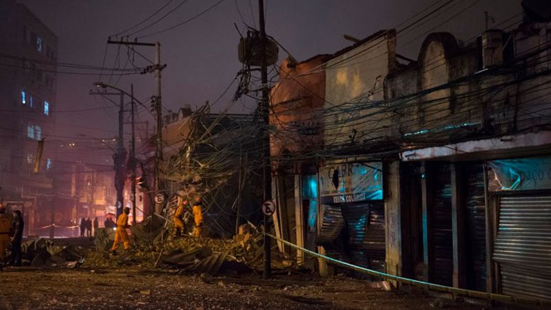 Fuerte explosión en Río de Janeiro