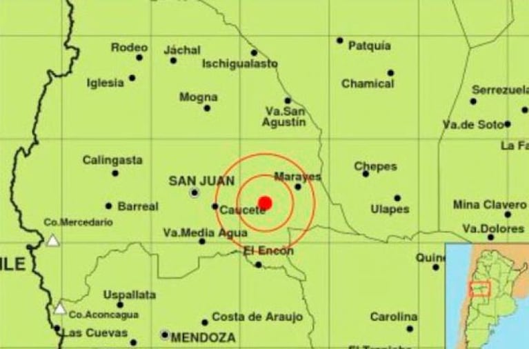 Fuerte sismo en San Juan se sintió en Córdoba