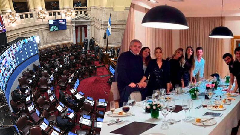 Fuertes cruces en el Senado de la Nación.