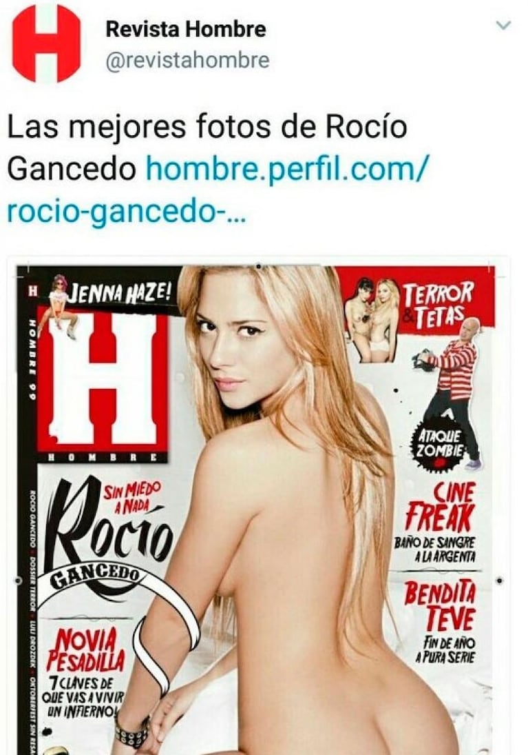 Furia en las redes: una revista publicó fotos hot de Rocío Gancedo