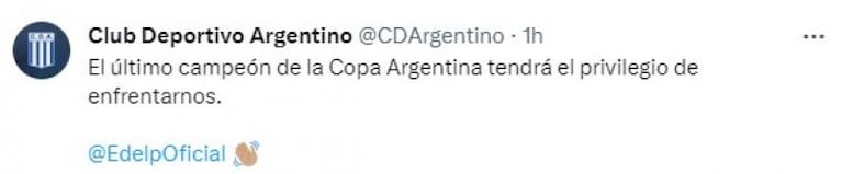 Furor en redes por el club cordobs que jugar con Estudiantes en Copa Argentina