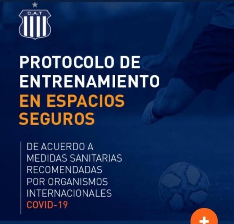 Fútbol en cuarentena: el protocolo que presentó Talleres para volver a entrenar