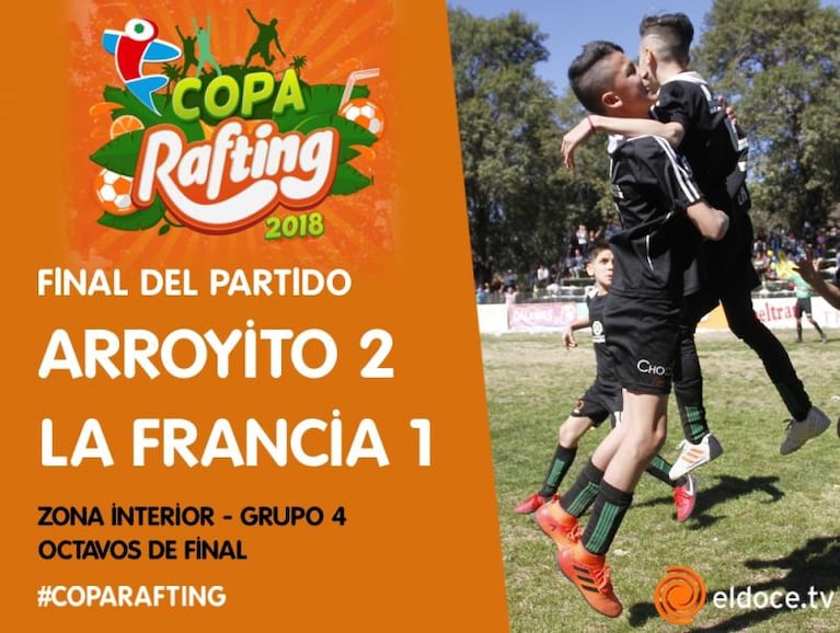 Fútbol Infantil: Arroyito y Cinco Ríos pasaron a cuartos de final