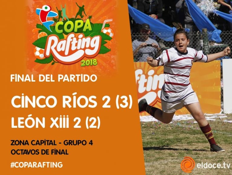 Fútbol Infantil: Arroyito y Cinco Ríos pasaron a cuartos de final