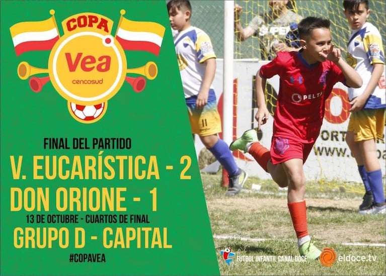 Fútbol Infantil: Jesús María y Villa Eucarística se metieron en semifinales