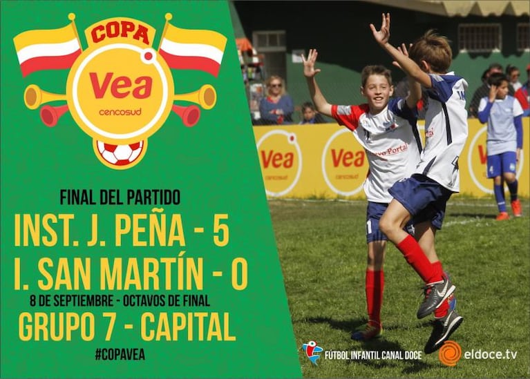 Fútbol Infantil: Peña y Arroyito sellaron su pase a cuartos de final