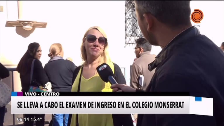 Futuros alumnos del Monserrat rindieron el exámen de ingreso