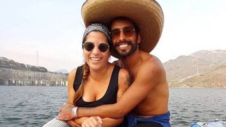 Gabo Usandivaras con su hermana Gisella.