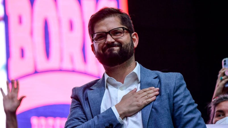 Gabriel Boric logró el triunfo en el balotaje presidencial en Chile.