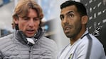 Gabriel Heinze y Carlos Tevez, bajo la lupa.