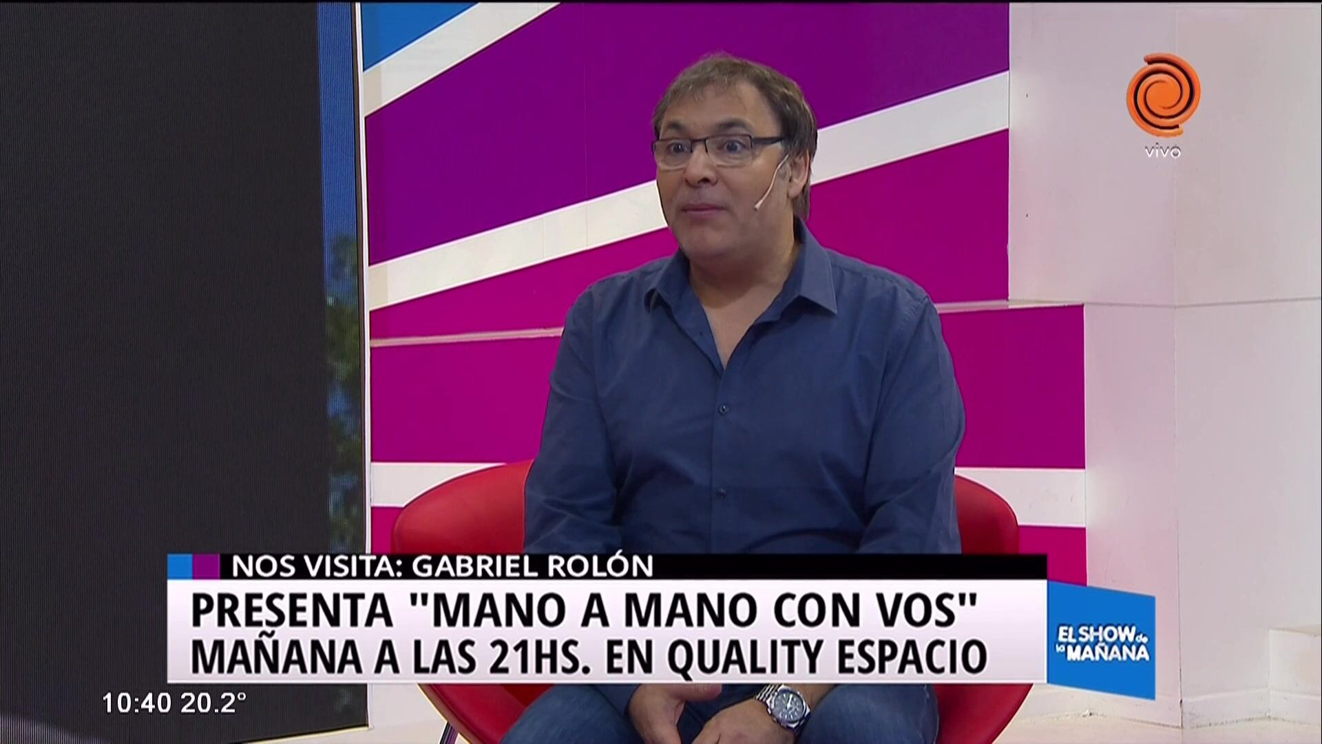 Gabriel Rolón presenta "Mano a mano con vos"