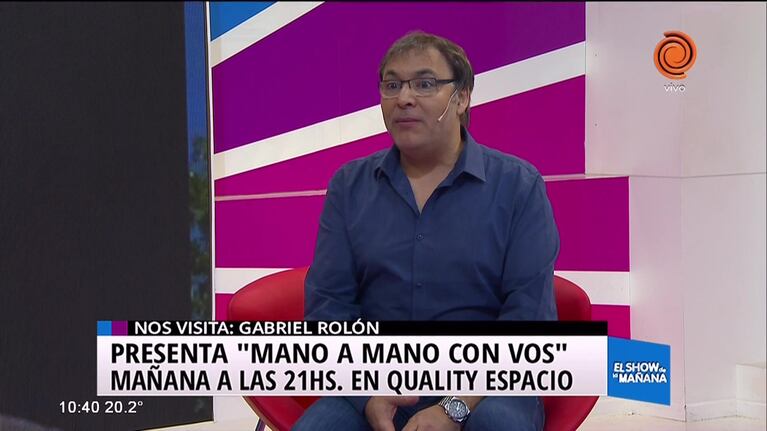 Gabriel Rolón presenta "Mano a mano con vos"