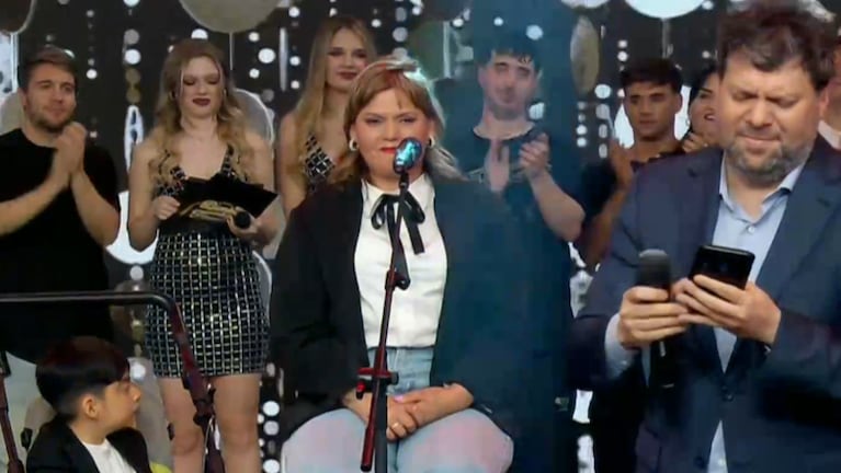 Gaby conmovió con su voz y su historia y fue premiada por la gente.