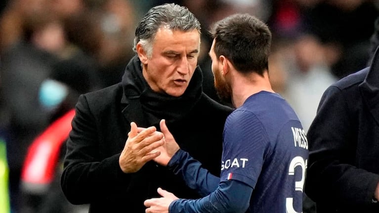 Galtier fue el último DT de Messi en el PSG.