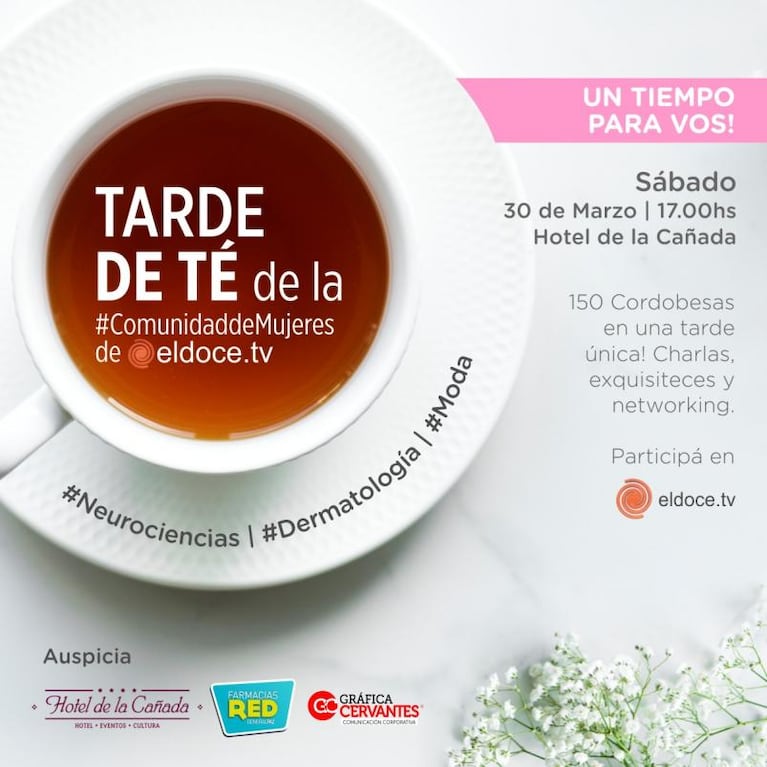 Ganadoras de ElDoce.tv para participar de la Tarde de té de la Comunidad de Mujeres