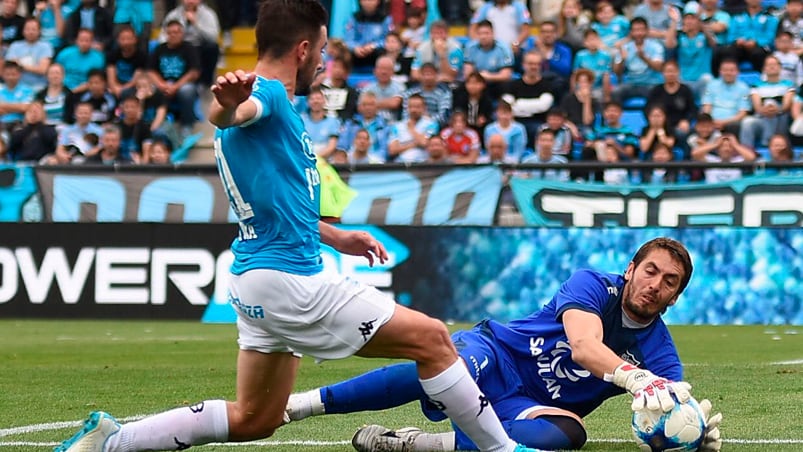 García ingresó y al minuto marcó el gol. Foto: Lucio Casalla / ElDoce.tv.