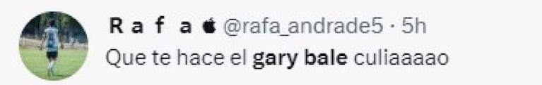 "Gary Bale": el desopilante viral de un hincha con un exjugador de Instituto