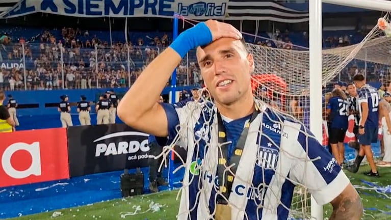 Gastón Benavídez, autor del penal que le dio el campeonato a Talleres.