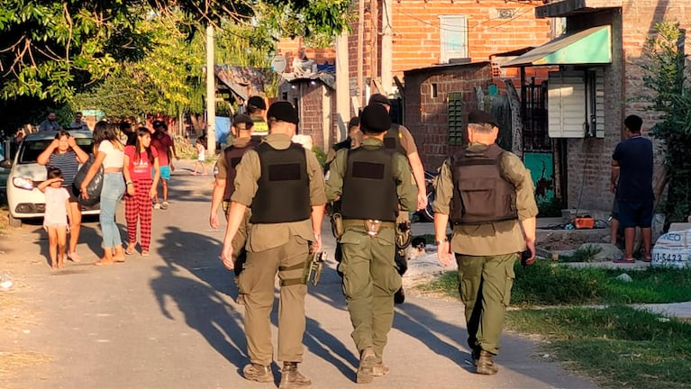 Gendarmería llegó a los barrios afectados por los narcos. Foto: Fredy Bustos/El Doce.