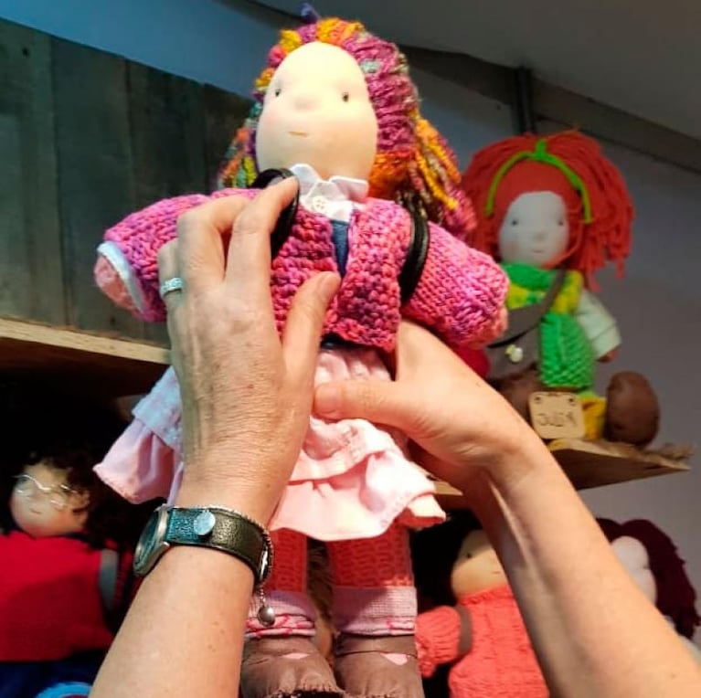 Gente con ganas: Silvia y sus muñecos de lana