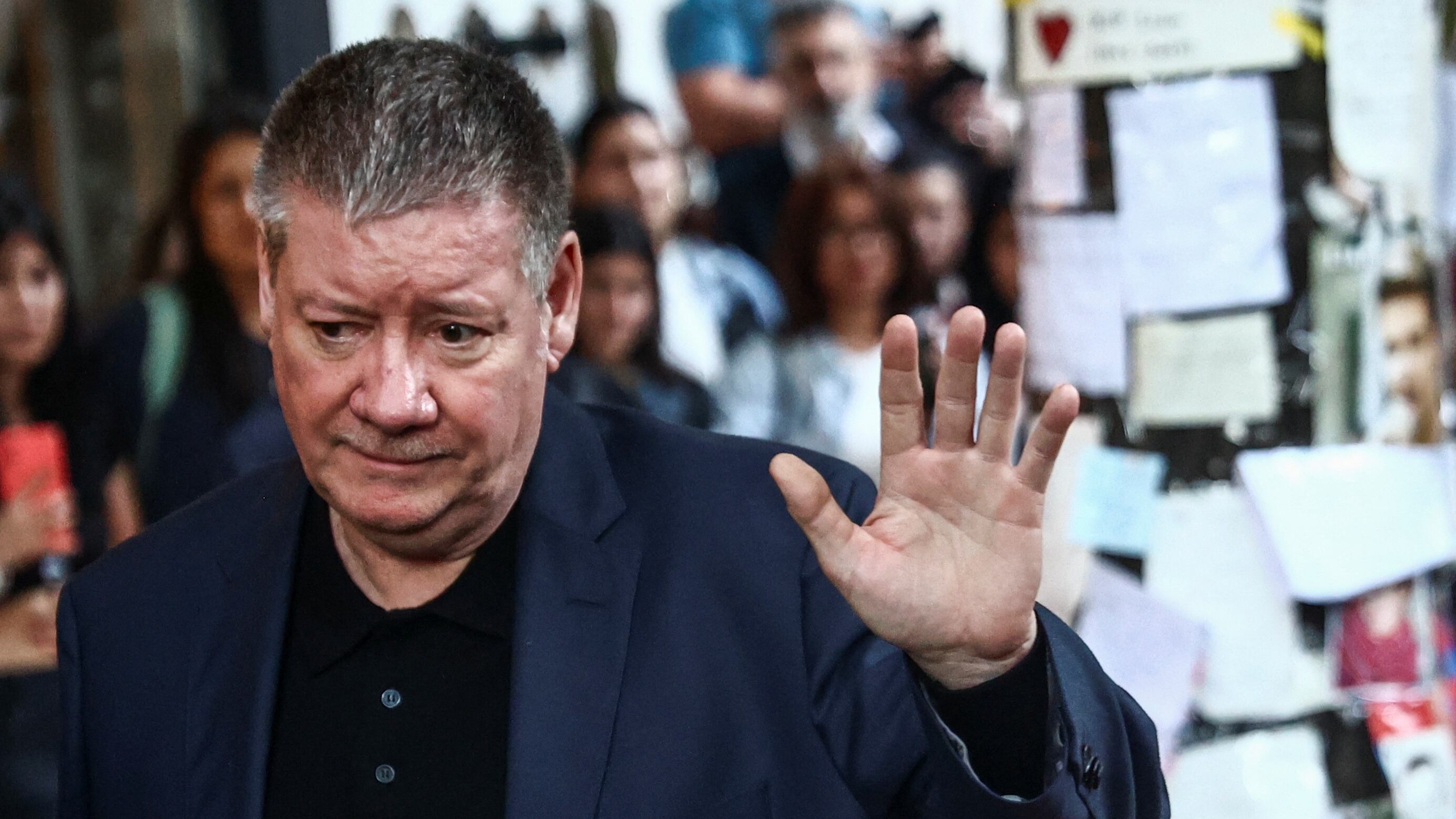 Geoff Payne le agradeció a las fans argentinas de su hijo. (Foto: REUTERS/Tomas Cuesta)