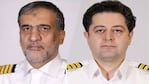 Gholamreza Ghasemi, piloto del avión, y el copiloto Mahdi Museli.