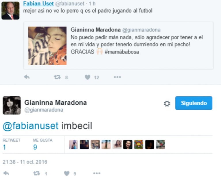 Gianinna Maradona salió a defender al Kun