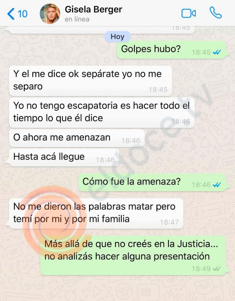 Gisela Berger afirmó que Daniel Scioli la amenazó: "Temí por mí y por mi familia"