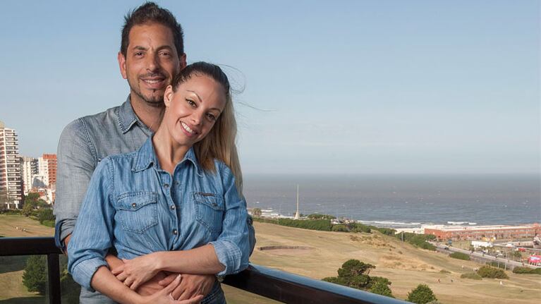 Gisela Bernal y Ariel Diwan cuando eran pareja. Foto: Clarín