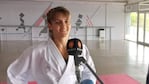 Giuliana empezó con el karate desde que tiene memoria