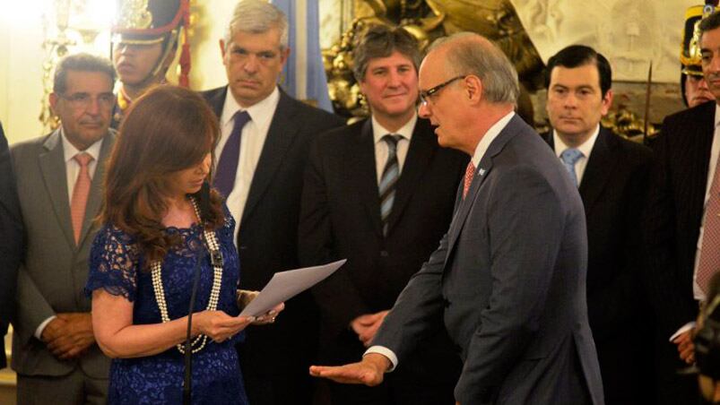 Gollán cuando juró como ministro de Salud.