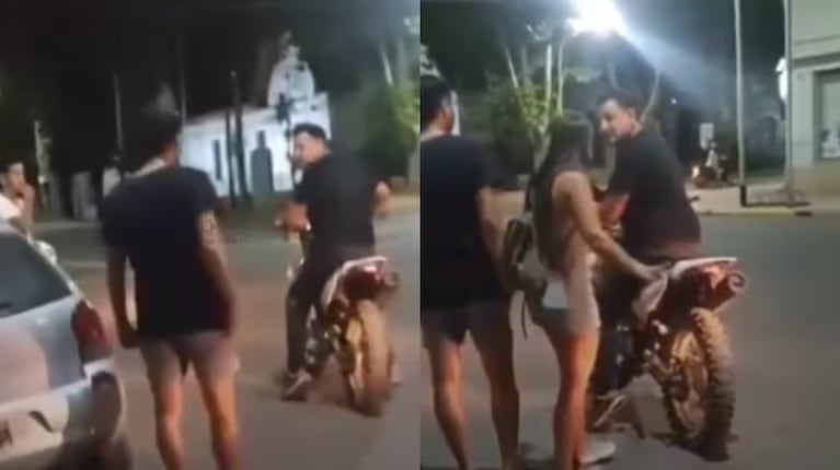 Golpeó a su hija por no usar casco en la moto.