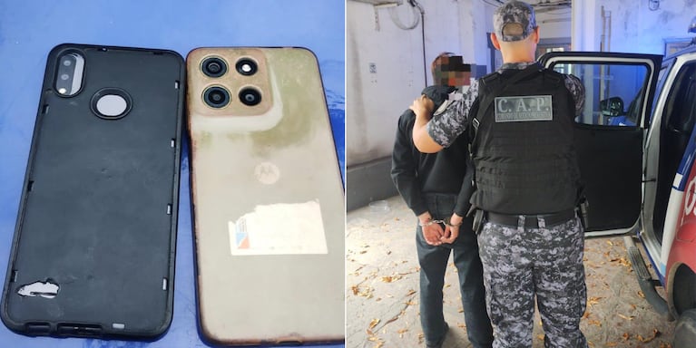 Golpeó y tiró al piso a una mujer para robarle el celular y quedó grabado en Córdoba: el violento video