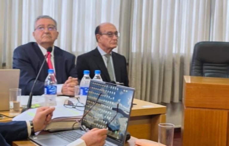 González en el banquillo en los tribunales de Villa Dolores.