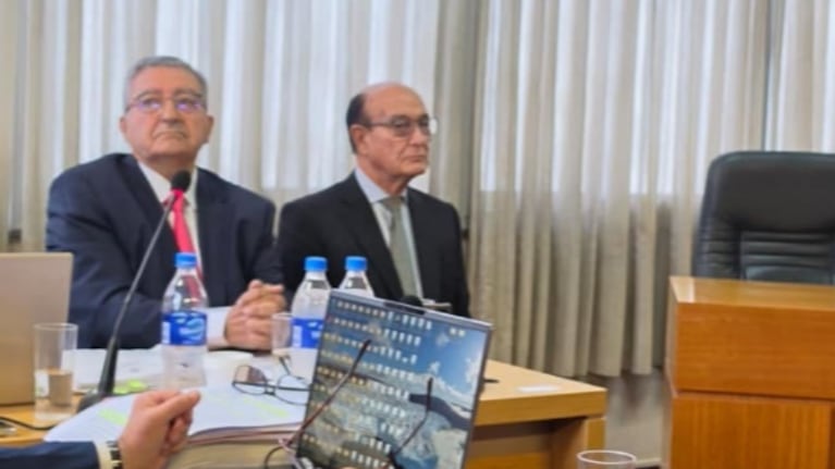 González en el banquillo en los tribunales de Villa Dolores.