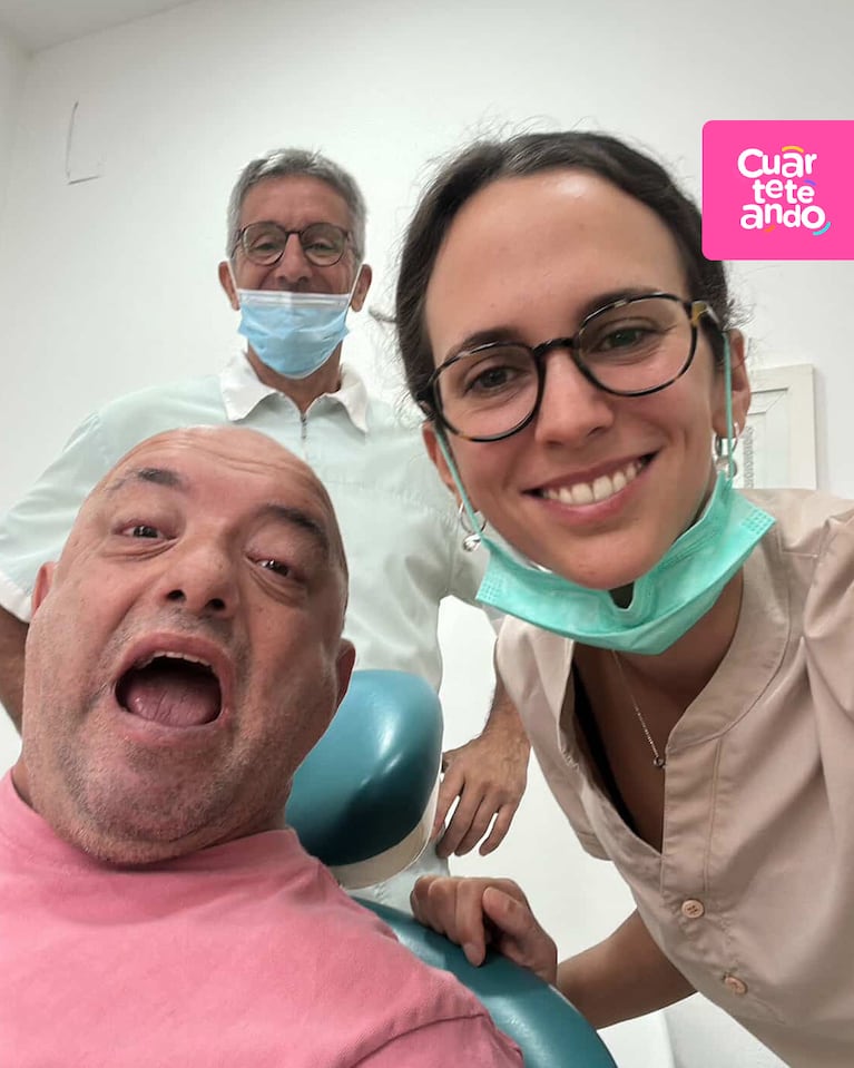 Gonzalito luciendo su nueva sonrisa.