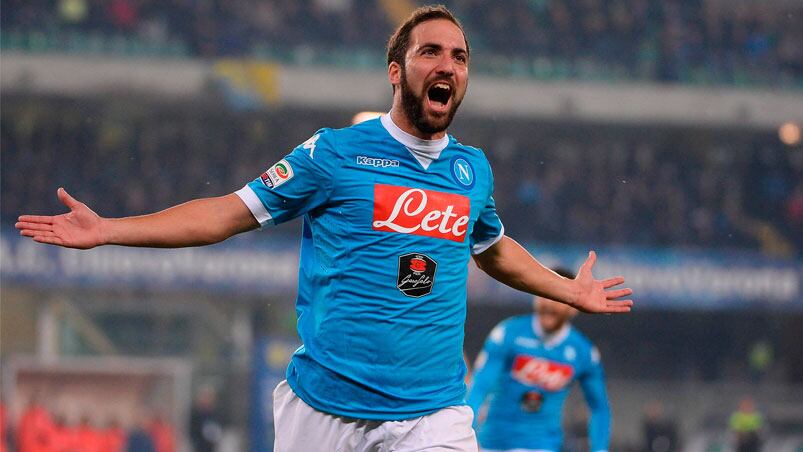 Gonzalo Higuaín volvió a ser el goleador del Napoli. 