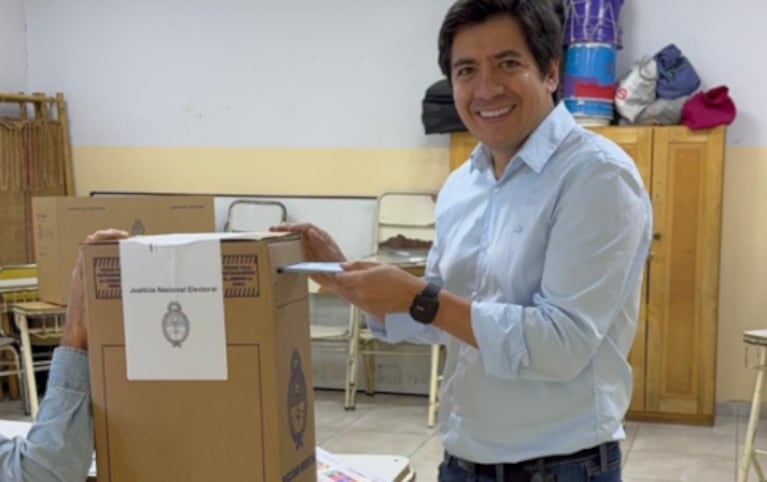Gonzalo Roca votó en Villa Dolores.