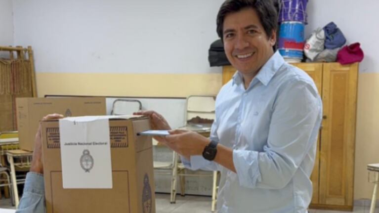Gonzalo Roca votó en Villa Dolores.
