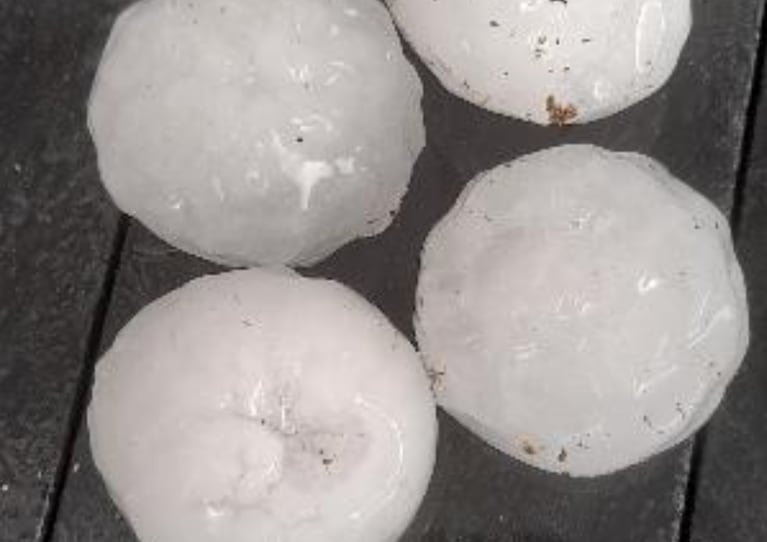 Granizo en Calchín
