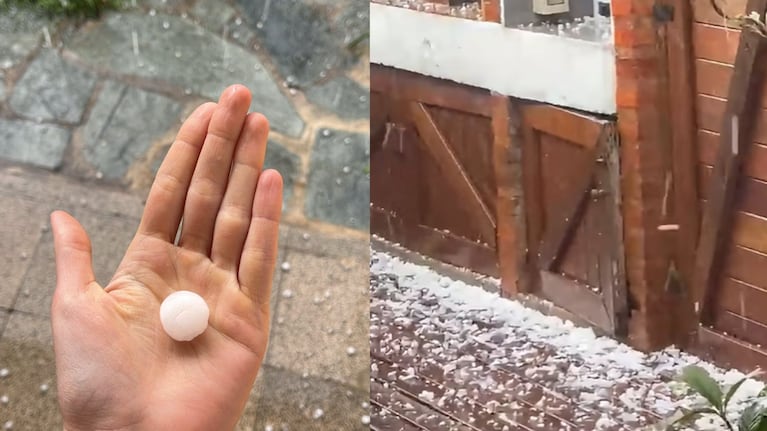 Granizo en Córdoba. (Gentileza: Meteorología Argentina y Mundial)