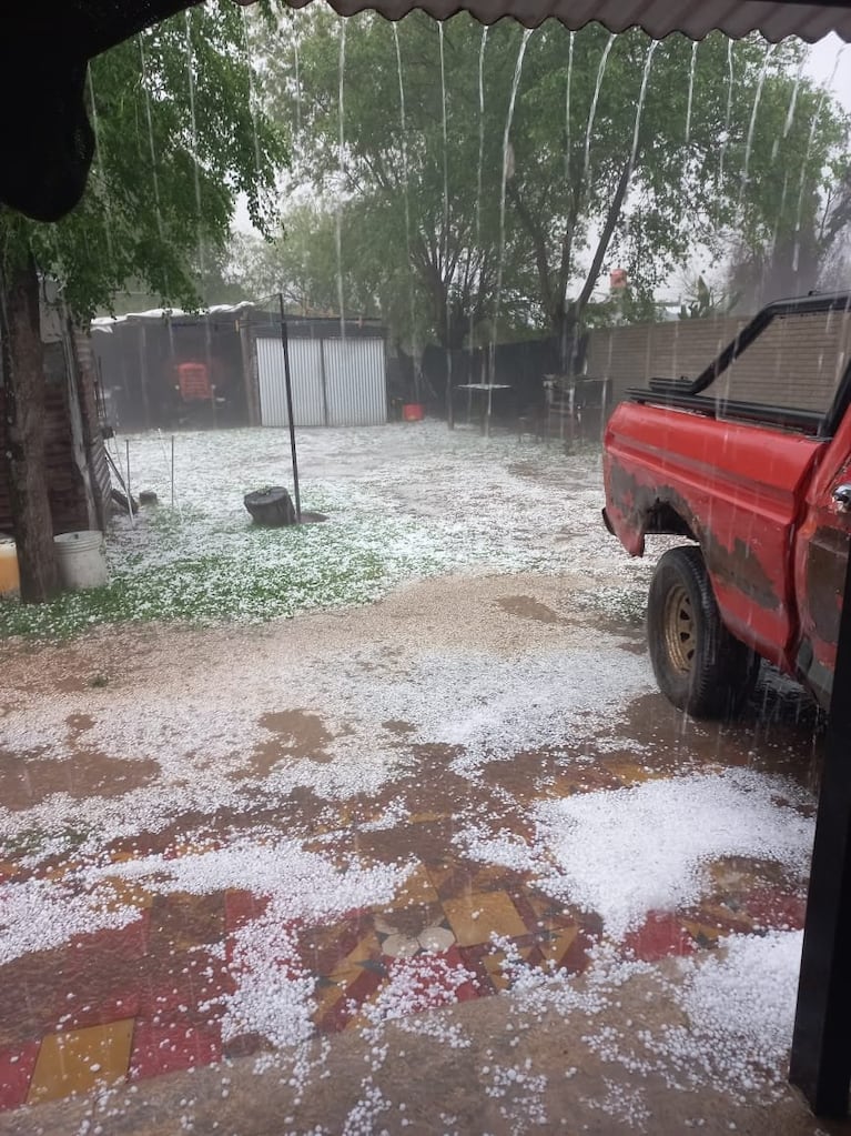 Granizo en Del Campillo.